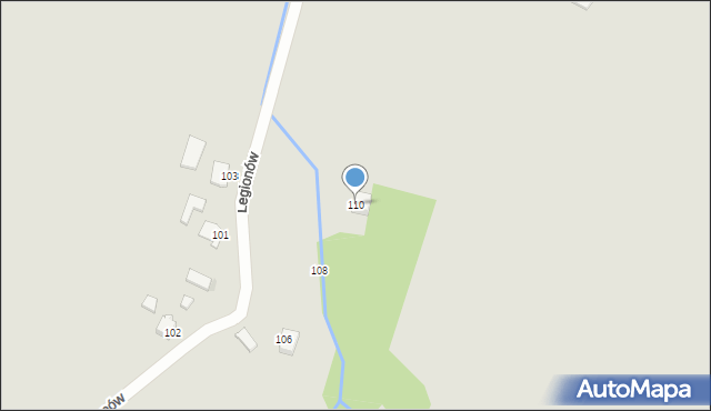 Myszków, Armii Krajowej, 110, mapa Myszków