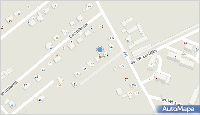 Nakło nad Notecią, Armii Krajowej, 39, mapa Nakło nad Notecią