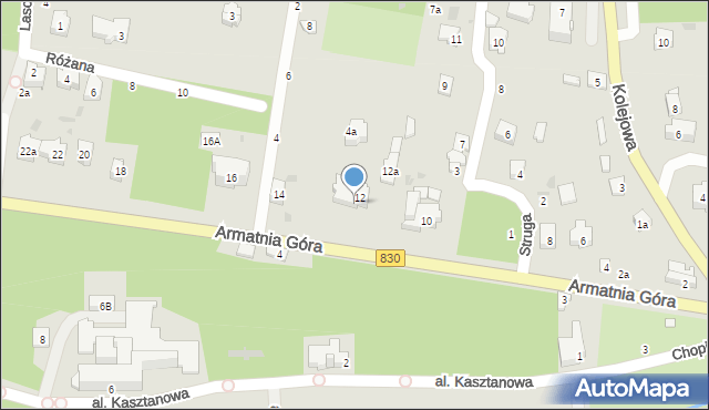 Nałęczów, Armatnia Góra, 12b, mapa Nałęczów