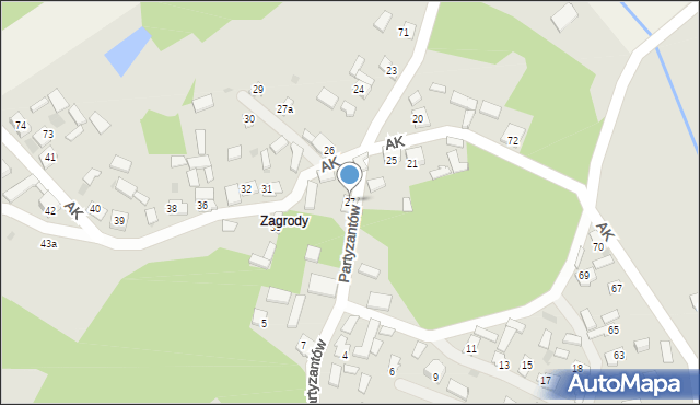 Narol, Armii Krajowej, 27, mapa Narol