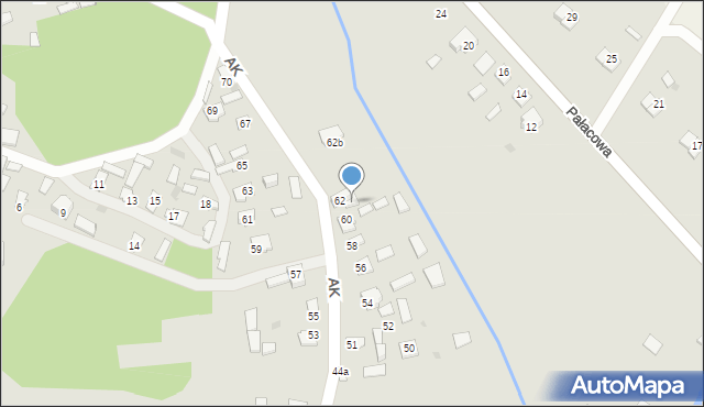 Narol, Armii Krajowej, 62a, mapa Narol