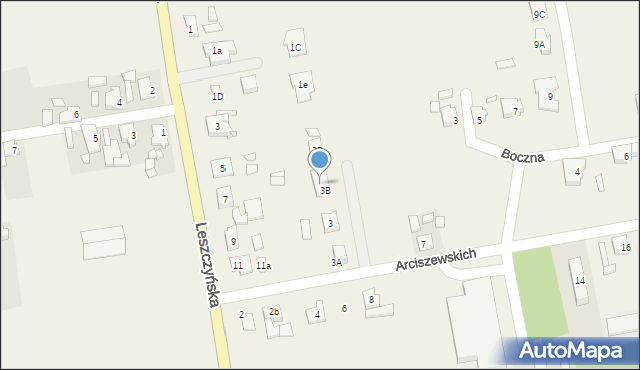 Nietążkowo, Arciszewskich, 5, mapa Nietążkowo