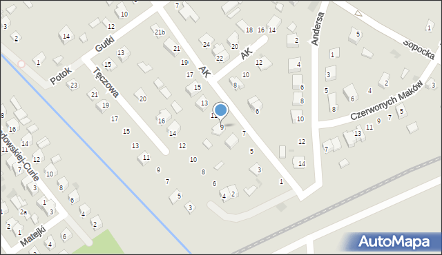 Nisko, Armii Krajowej, 9, mapa Nisko