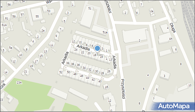 Nowa Sól, Arkadia, 17, mapa Nowa Sól