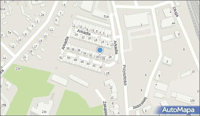 Nowa Sól, Arkadia, 29, mapa Nowa Sól