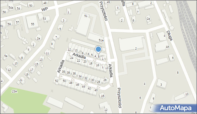 Nowa Sól, Arkadia, 3, mapa Nowa Sól