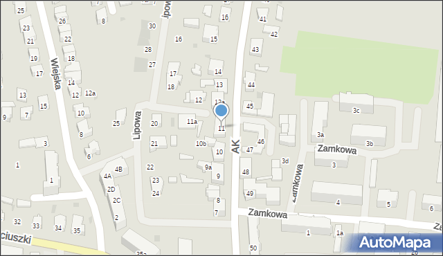 Nowogard, Armii Krajowej, 11, mapa Nowogard