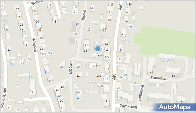 Nowogard, Armii Krajowej, 12, mapa Nowogard