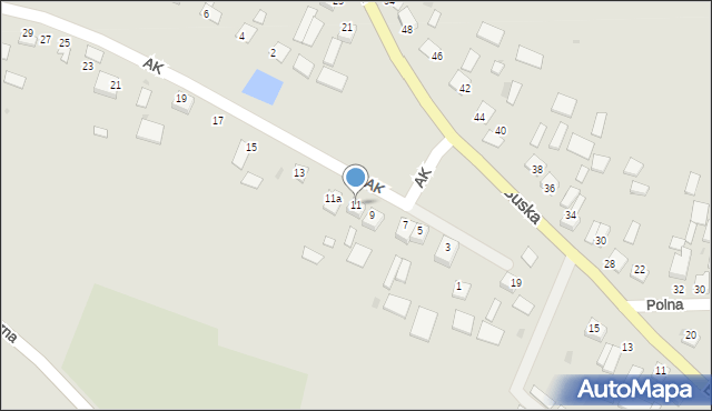 Nowy Korczyn, Armii Krajowej, 11, mapa Nowy Korczyn