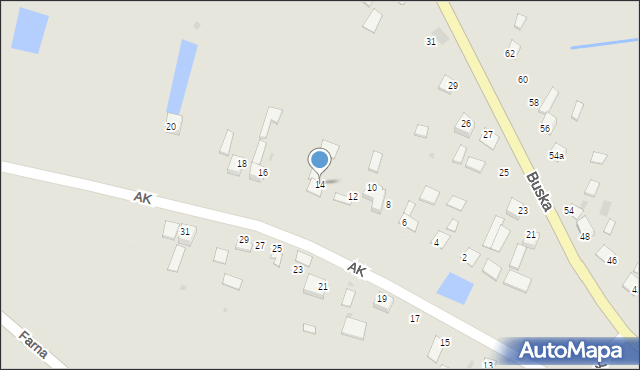 Nowy Korczyn, Armii Krajowej, 14, mapa Nowy Korczyn