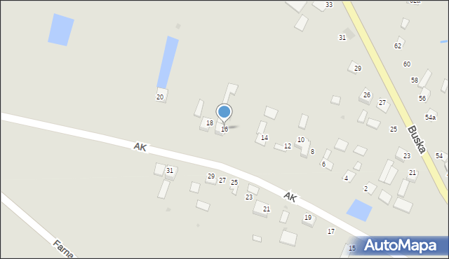 Nowy Korczyn, Armii Krajowej, 16, mapa Nowy Korczyn