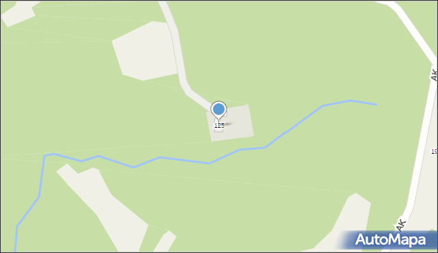 Odrzykoń, Armii Krajowej, 125, mapa Odrzykoń