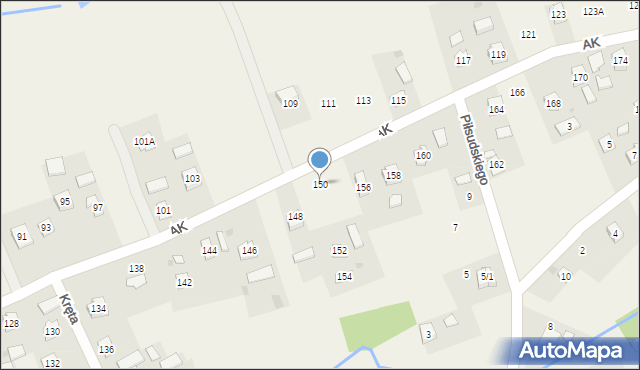 Odrzykoń, Armii Krajowej, 150, mapa Odrzykoń