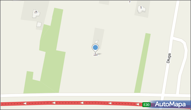 Olesin, Armii Krajowej, 11c, mapa Olesin