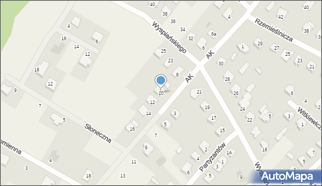 Olszewo-Borki, Armii Krajowej, 10, mapa Olszewo-Borki