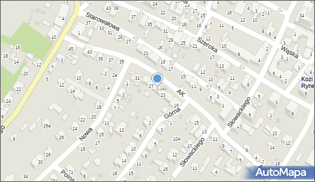 Opatów, Armii Krajowej, 25, mapa Opatów