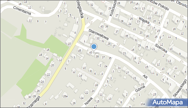 Opatów, Armii Krajowej, 41, mapa Opatów