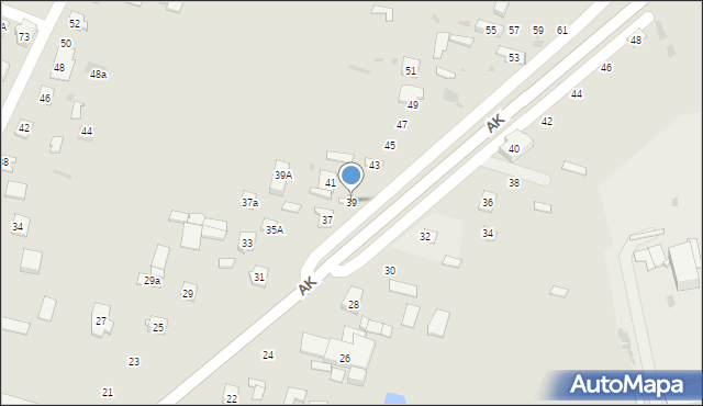 Ostrów Mazowiecka, Armii Krajowej, 39, mapa Ostrów Mazowiecka