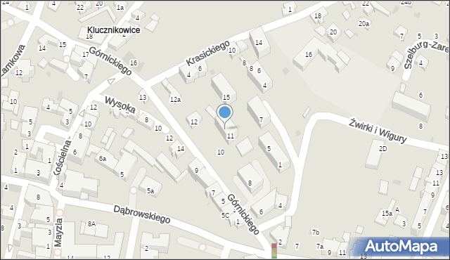 Oświęcim, Arciszewskiego Tomasza, 13, mapa Oświęcimia