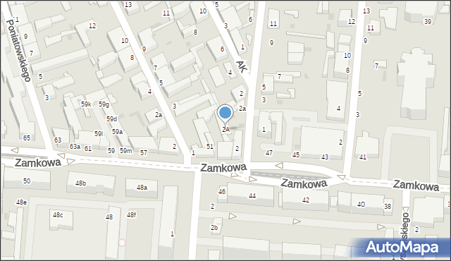 Pabianice, Armii Krajowej, 2A, mapa Pabianic