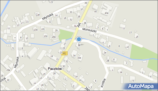 Paczków, Armii Krajowej, 36, mapa Paczków