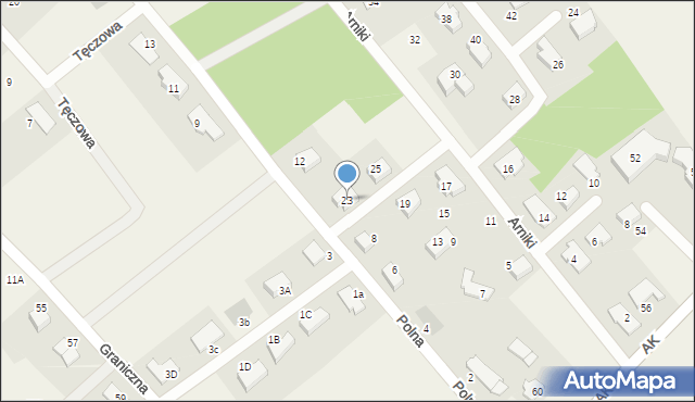 Pępowo, Arniki, 23, mapa Pępowo