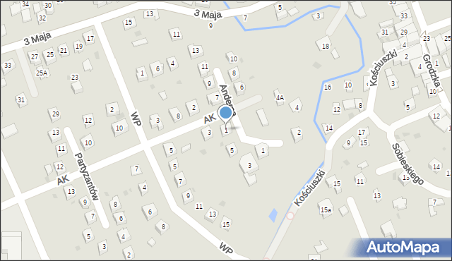 Pilzno, Armii Krajowej, 1, mapa Pilzno