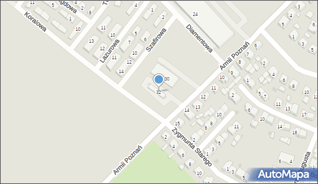 Pleszew, Armii Poznań, 32, mapa Pleszew