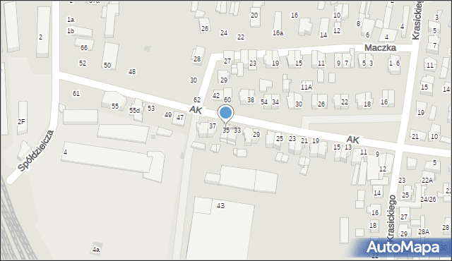 Płońsk, Armii Krajowej, 35, mapa Płońsk