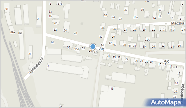 Płońsk, Armii Krajowej, 55a, mapa Płońsk