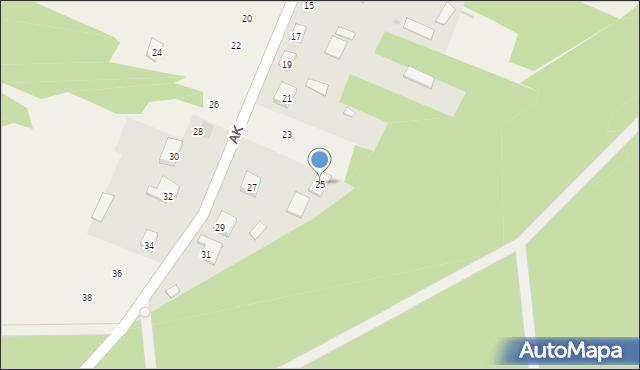 Pniewo, Armii Krajowej, 25, mapa Pniewo