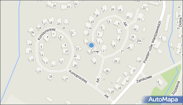 Połczyn-Zdrój, Armii Krajowej, 11, mapa Połczyn-Zdrój