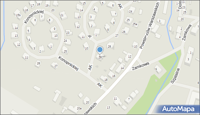 Połczyn-Zdrój, Armii Krajowej, 29, mapa Połczyn-Zdrój