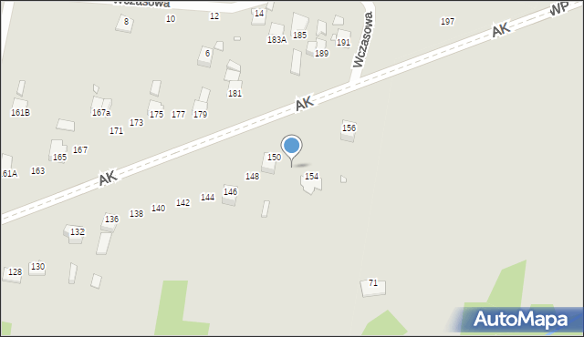 Poręba, Armii Krajowej, 152, mapa Poręba