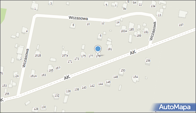 Poręba, Armii Krajowej, 179, mapa Poręba