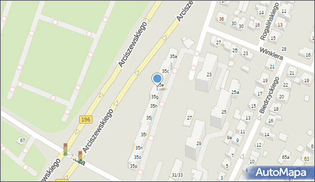 Poznań, Arciszewskiego Krzysztofa, 35f, mapa Poznania