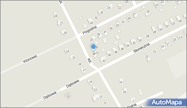 Pruchnik, Armii Krajowej, 16, mapa Pruchnik