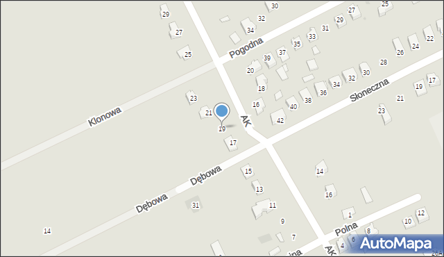 Pruchnik, Armii Krajowej, 19, mapa Pruchnik