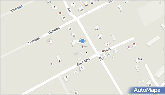 Pruchnik, Armii Krajowej, 9, mapa Pruchnik