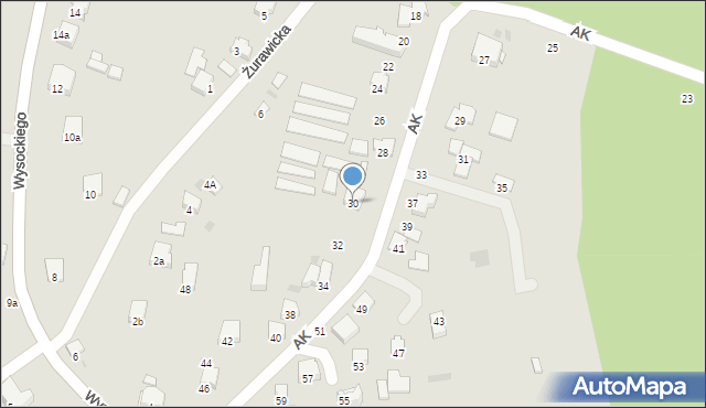 Przemyśl, Armii Krajowej, 30, mapa Przemyśla