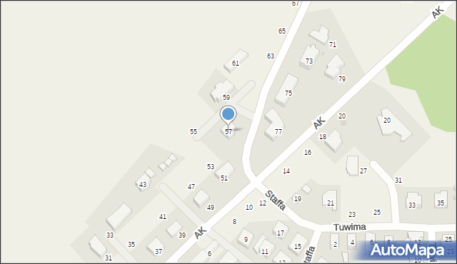 Przewłoka, Armii Krajowej, 57, mapa Przewłoka