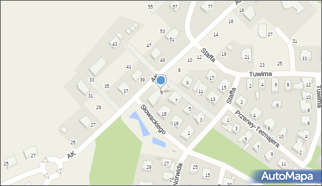 Przewłoka, Armii Krajowej, 6, mapa Przewłoka