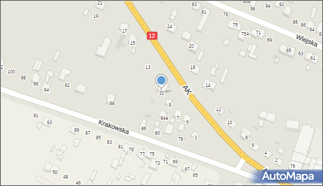 Przysucha, Armii Krajowej, 11, mapa Przysucha