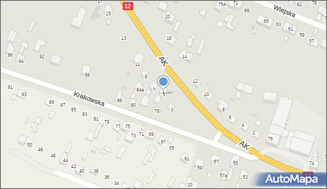 Przysucha, Armii Krajowej, 5, mapa Przysucha