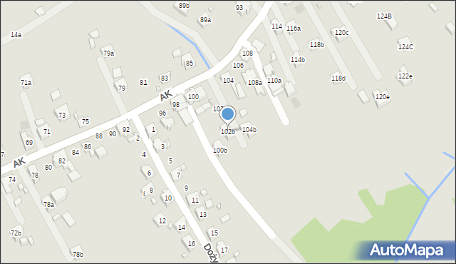 Pszów, Armii Krajowej, 102b, mapa Pszów