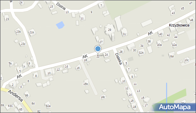 Pszów, Armii Krajowej, 22, mapa Pszów