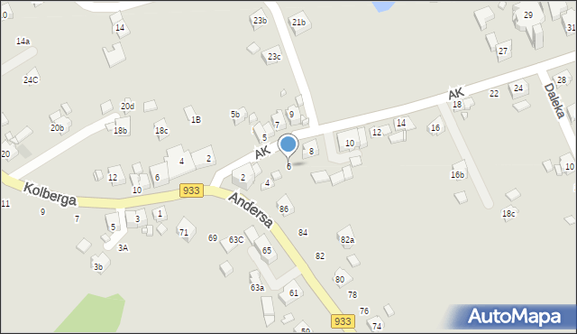 Pszów, Armii Krajowej, 6, mapa Pszów