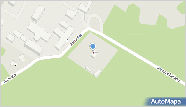 Puławy, Arciucha Henryka, 1, mapa Puław