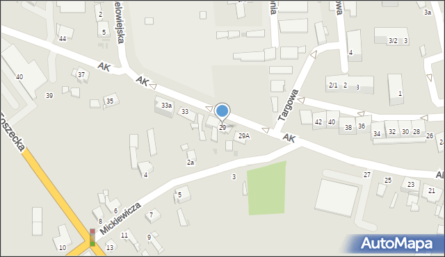 Pyskowice, Armii Krajowej, 29, mapa Pyskowice