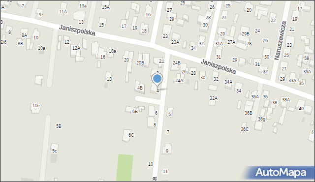 Radom, Artezyjska, 4, mapa Radomia